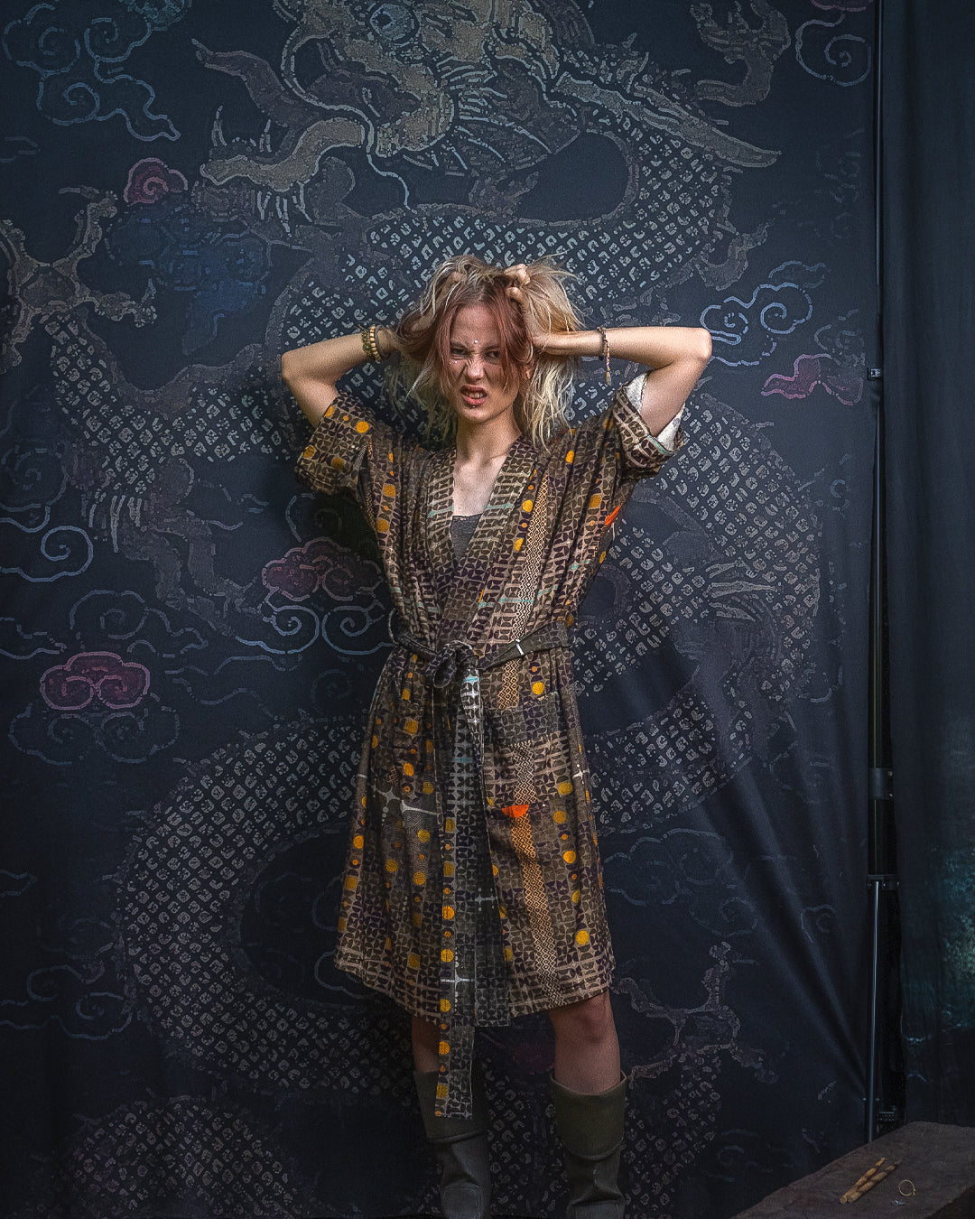 Classic Kimono / Chinese Silk - Raw Slub KINGCACAO